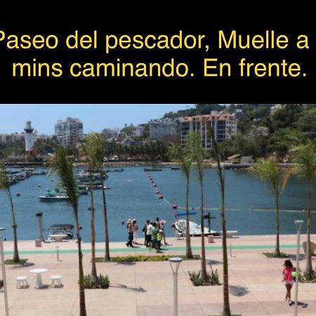 Departamento Sobre Costera, 1Min La Quebrada, 3M Playas Y Yates Apartman Acapulco Kültér fotó