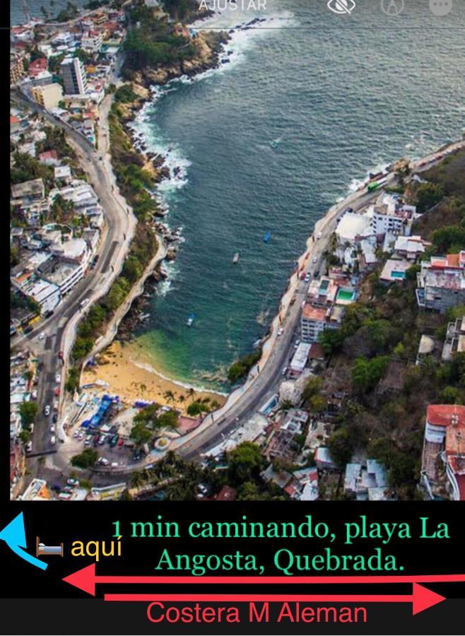 Departamento Sobre Costera, 1Min La Quebrada, 3M Playas Y Yates Apartman Acapulco Kültér fotó